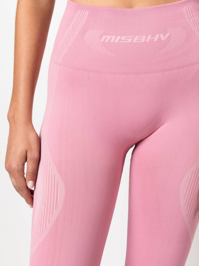 MISBHV Cropped legging Roze