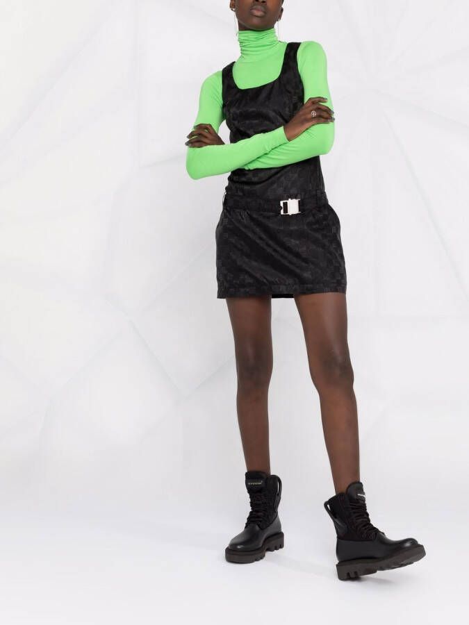 MISBHV Mini-jurk met jacquard Zwart