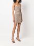 MISBHV Mini-jurk met monogramprint Beige - Thumbnail 3