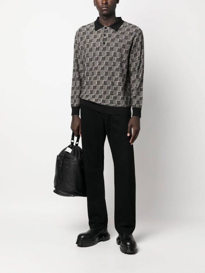 MISBHV Polotrui met jacquard Zwart