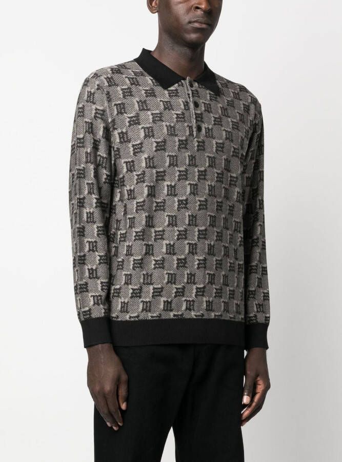 MISBHV Polotrui met jacquard Zwart