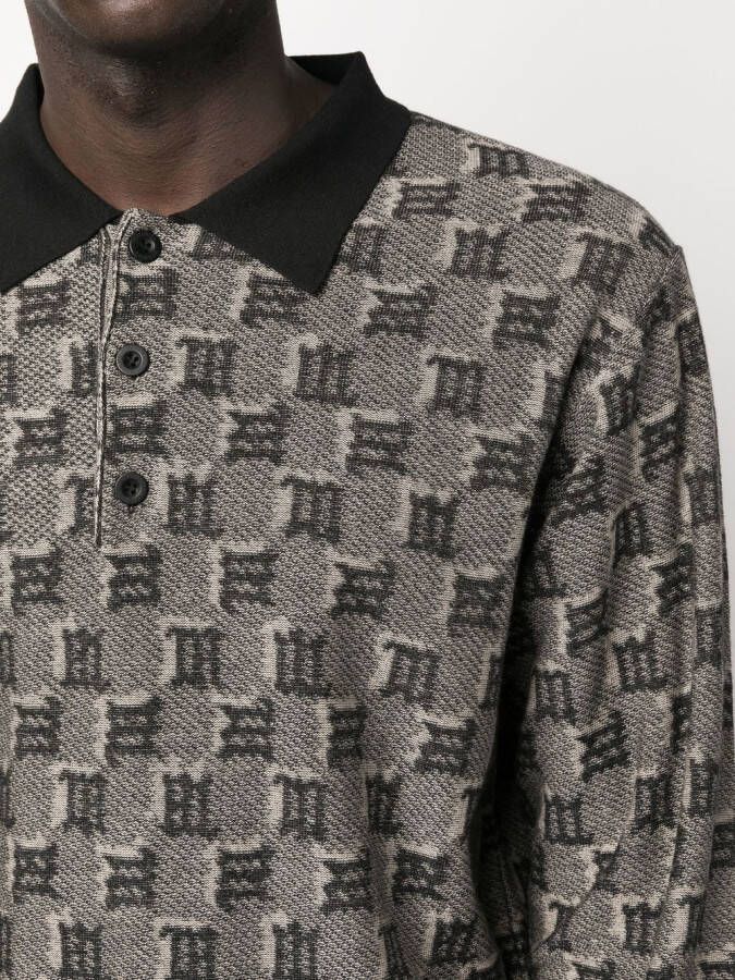 MISBHV Polotrui met jacquard Zwart
