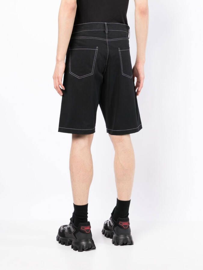 MISBHV Shorts met contrasterend stiksel Zwart