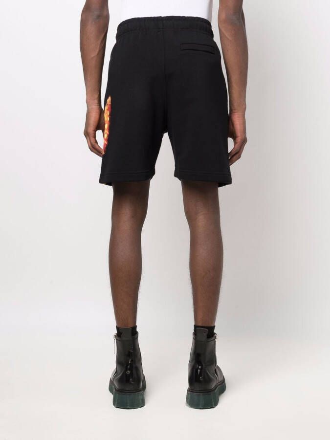 MISBHV Shorts met vlammenprint Zwart