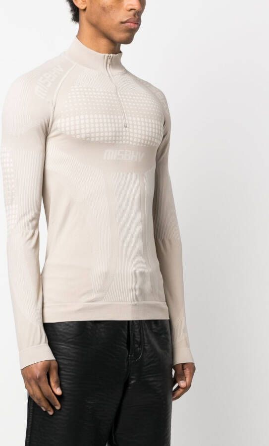 MISBHV T-shirt met lange mouwen Beige
