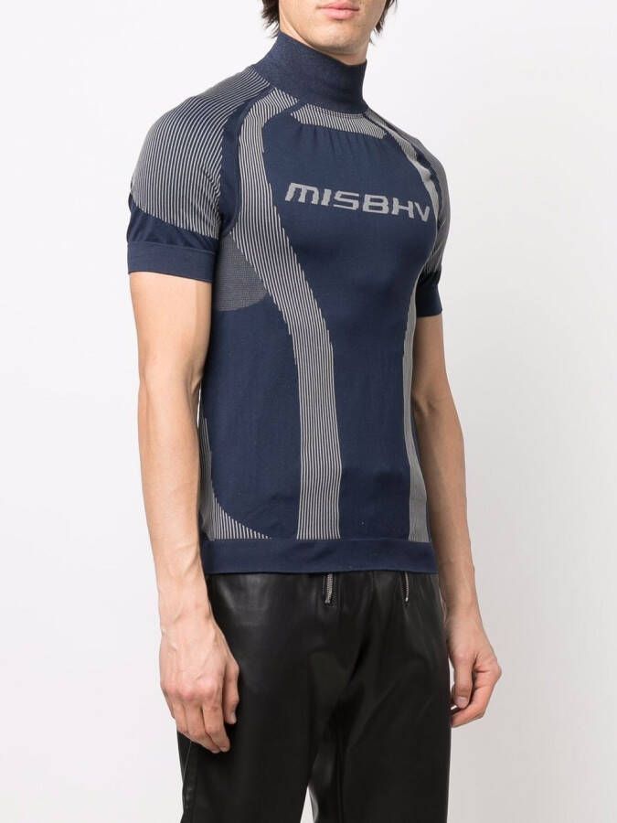 MISBHV T-shirt met logoprint Blauw