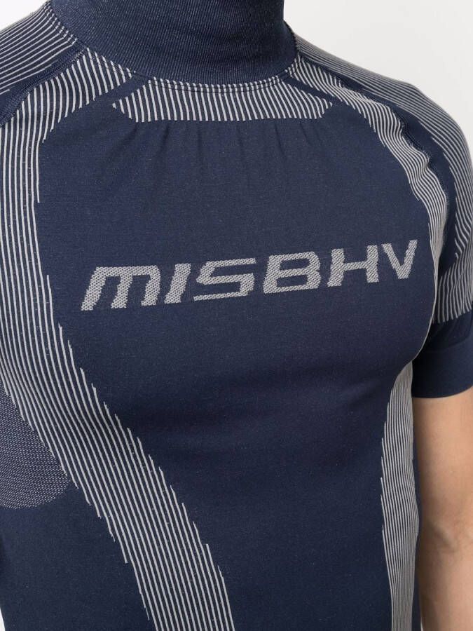 MISBHV T-shirt met logoprint Blauw