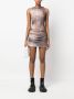 MISBHV Mini-jurk met print Bruin - Thumbnail 2