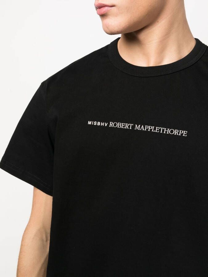MISBHV x Robert Mapplethorpe T-shirt met logoprint Zwart