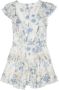 Miss Blumarine Jurk met bloe print Beige - Thumbnail 2