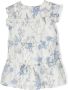 Miss Blumarine Jurk met bloe print Beige - Thumbnail 2
