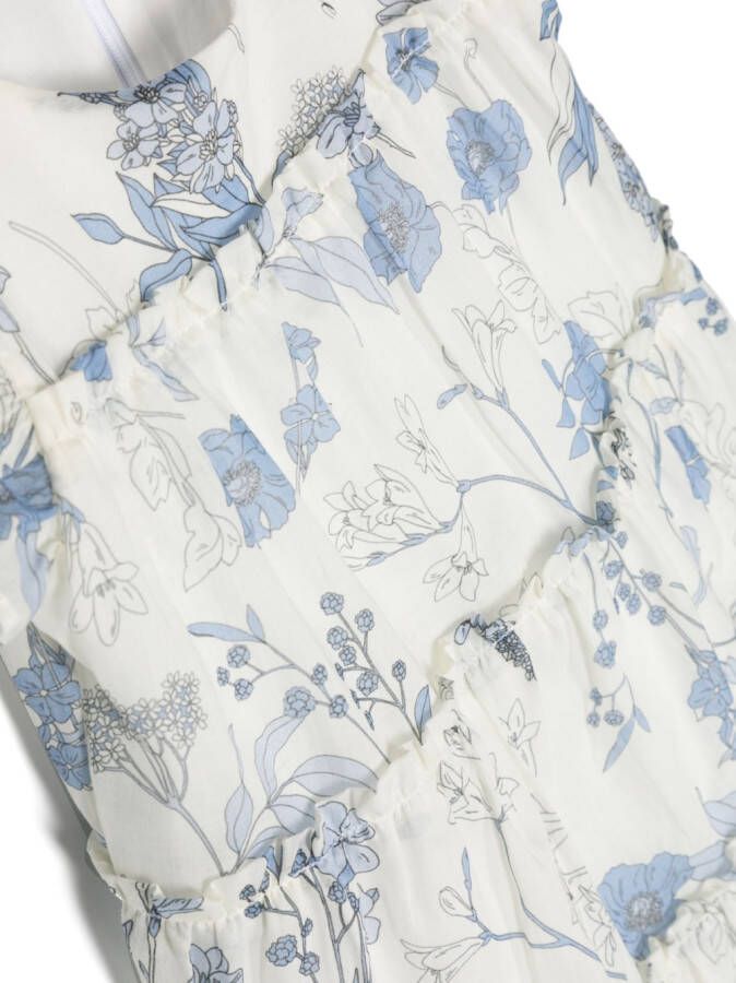Miss Blumarine Jurk met bloemenprint Beige