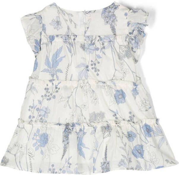Miss Blumarine Jurk met bloemenprint Wit