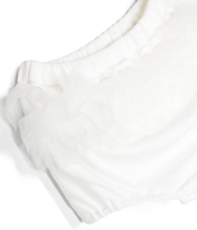 Miss Blumarine Jurk met ruches Wit