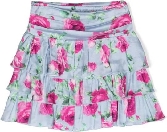 Miss Blumarine Rok met ruches Blauw