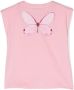 Miss Blumarine T-shirt met vlinderprint Roze - Thumbnail 2