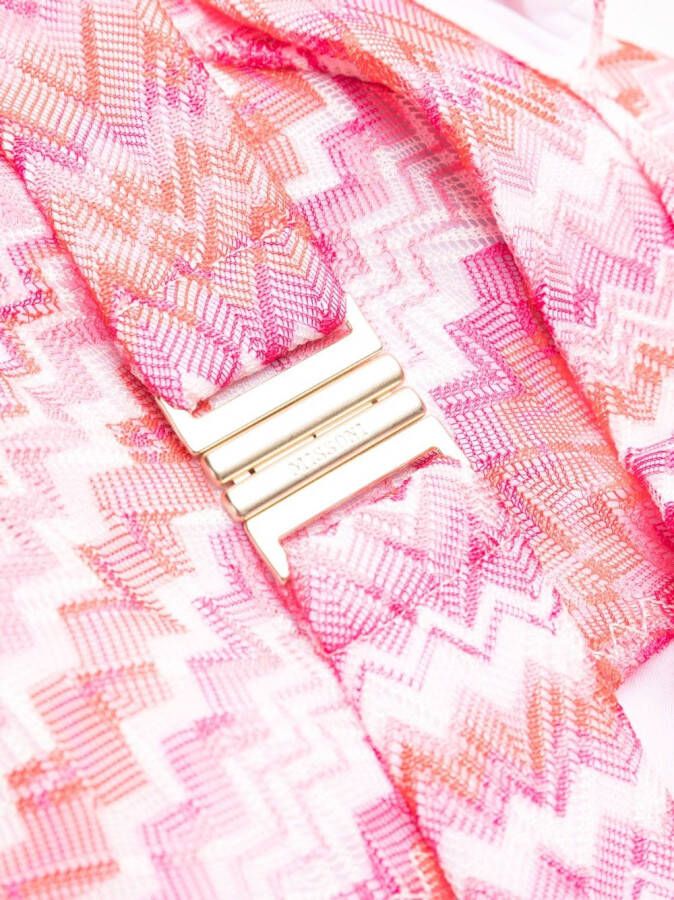 Missoni Bikini met zigzag patroon Roze