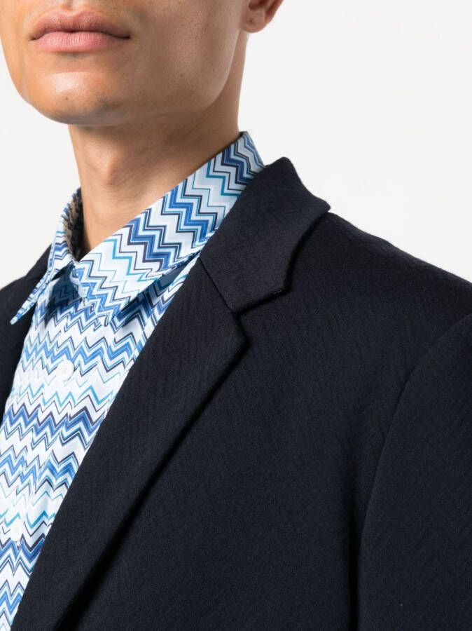 Missoni Blazer met enkele rij knopen Blauw