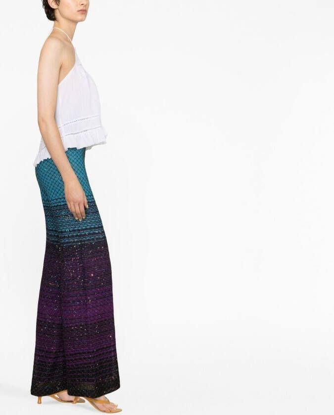 Missoni Broek met pailletten Blauw