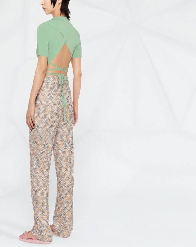 Missoni Broek met zigzagpatroon Beige