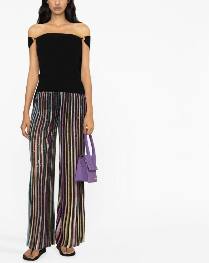 Missoni Broek verfraaid met pailletten Zwart