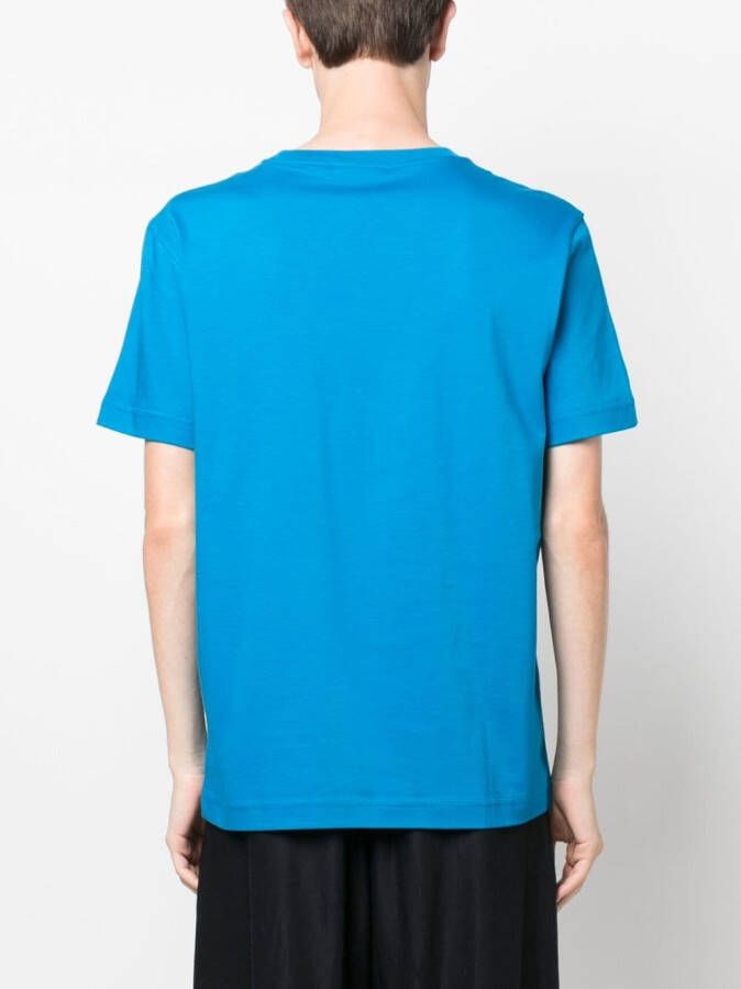 Missoni T-shirt met geborduurd logo Blauw