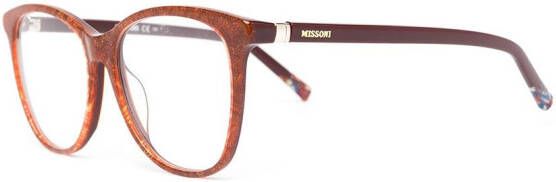 MISSONI EYEWEAR Bril met kattenoog montuur Rood