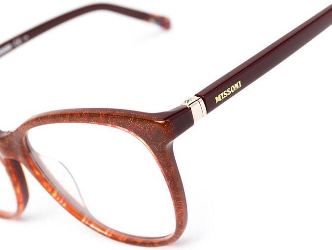 MISSONI EYEWEAR Bril met kattenoog montuur Rood