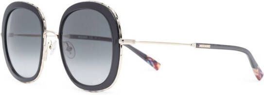 MISSONI EYEWEAR Zonnebril met oversized montuur Zwart