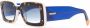 MISSONI EYEWEAR Zonnebril met schildpadschild design Blauw - Thumbnail 2