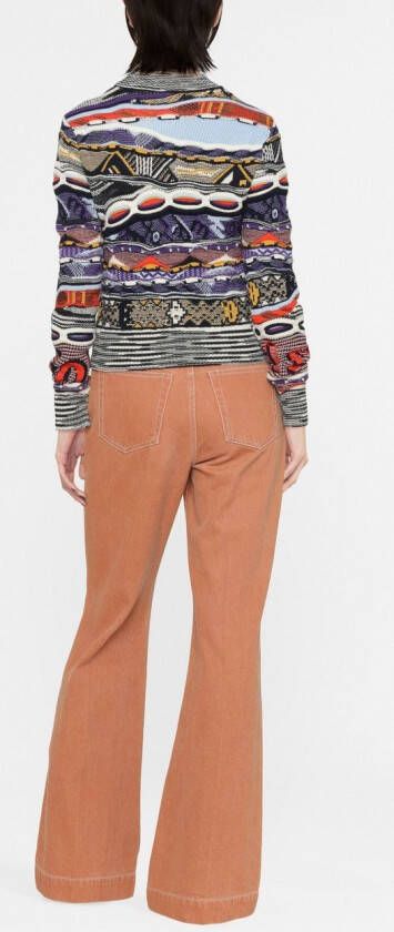 Missoni Gebreide coltrui Paars