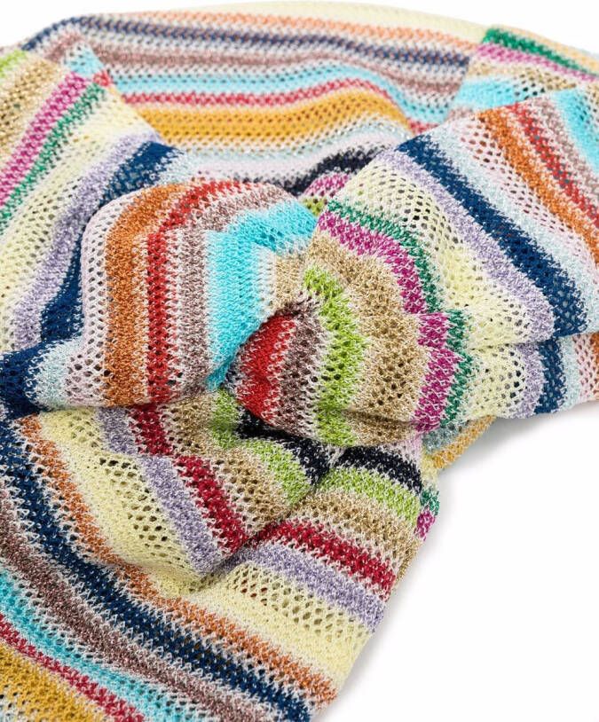 Missoni Gestreepte hoofdband Wit