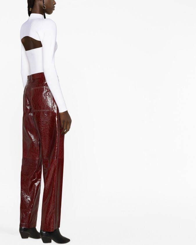Missoni Glanzende broek Rood