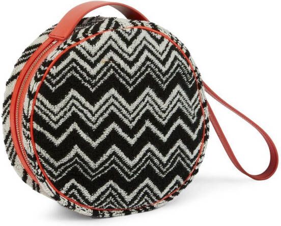 Missoni Home Kheite gebreide toilettas Zwart