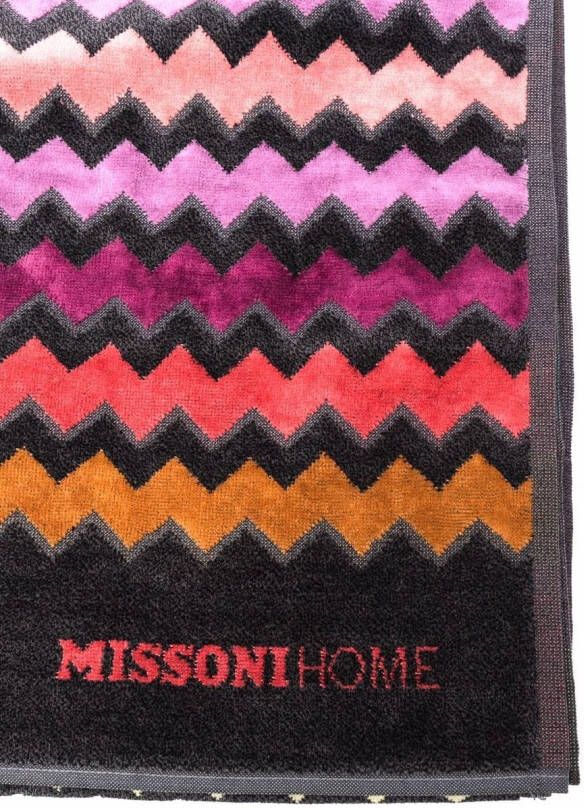 Missoni Home Katoenen handdoek Zwart