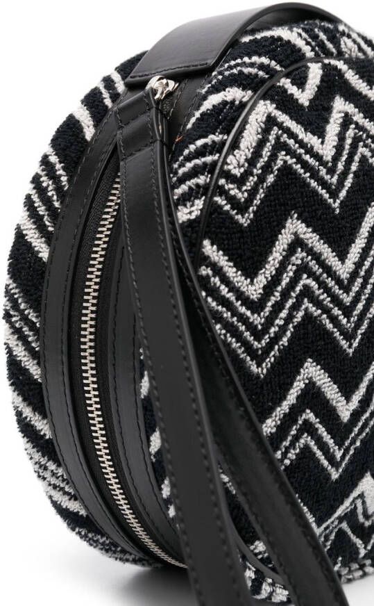 Missoni Home Kheite gebreide toilettas Zwart