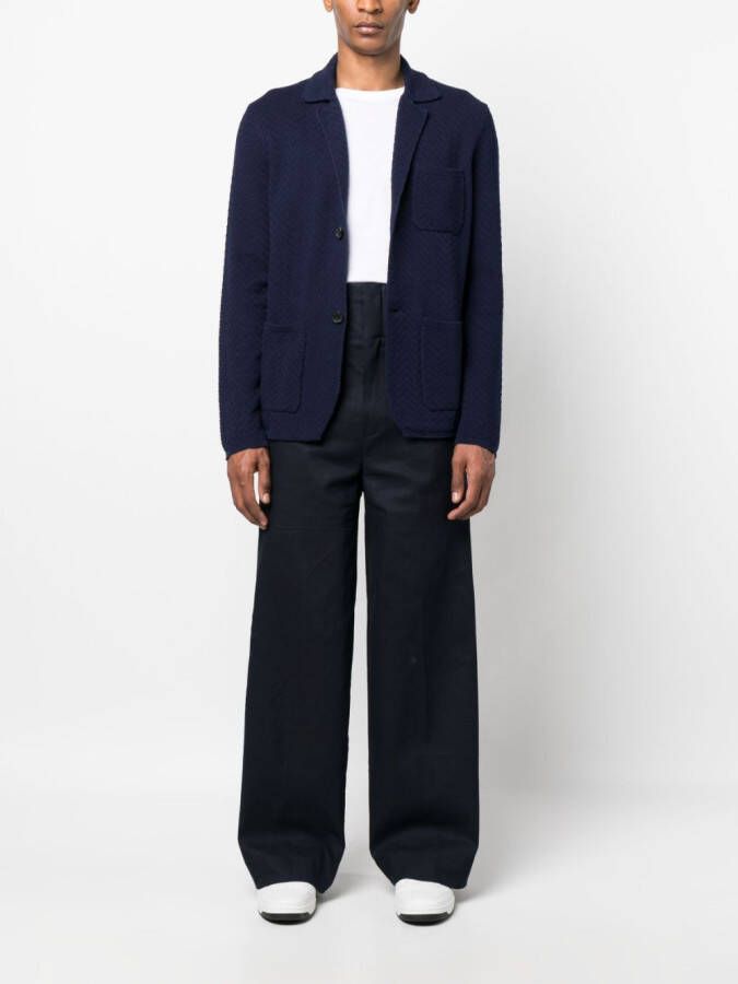 Missoni Jack met enkele rij knopen Blauw