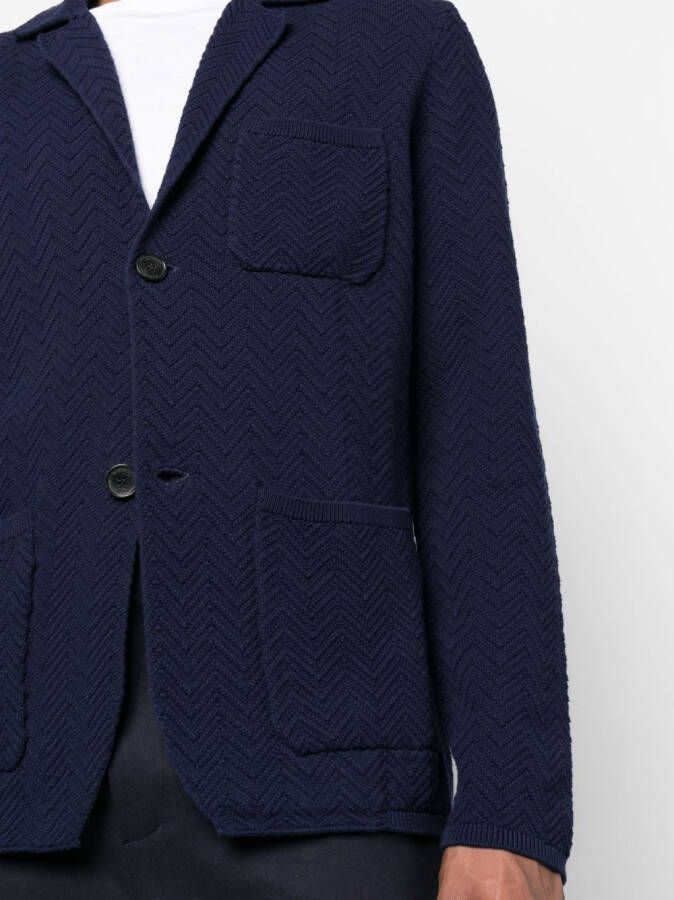 Missoni Jack met enkele rij knopen Blauw