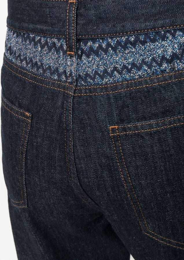 Missoni Jeans met chevron streep Blauw