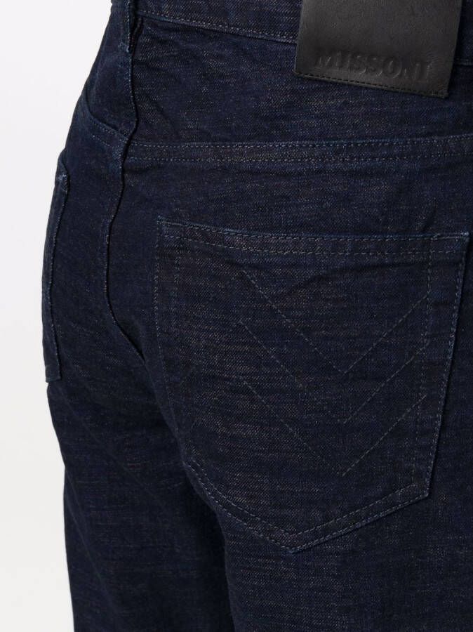 Missoni Jeans met zigzag stiksel Blauw