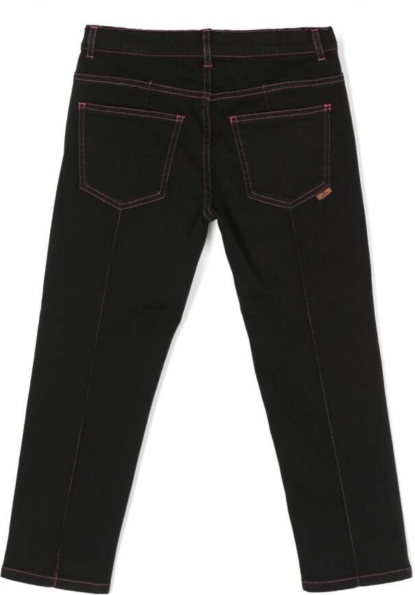 Missoni Kids Jeans met contrasterend stiksel Zwart