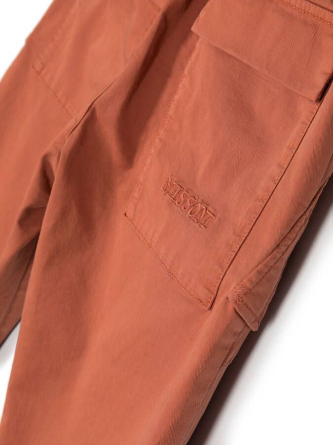 Missoni Kids Broek met trekkoordtaille Bruin