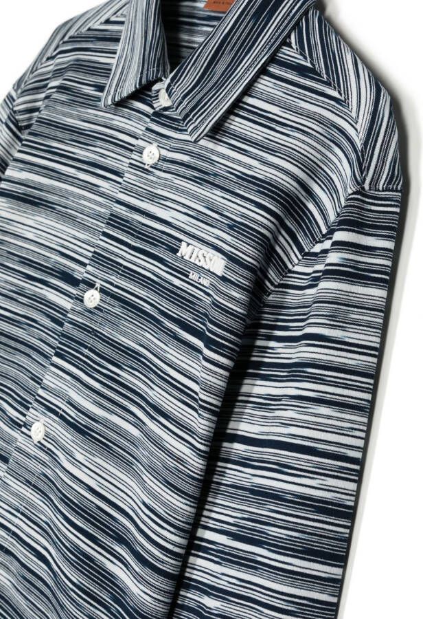Missoni Kids Gestreept shirt Blauw