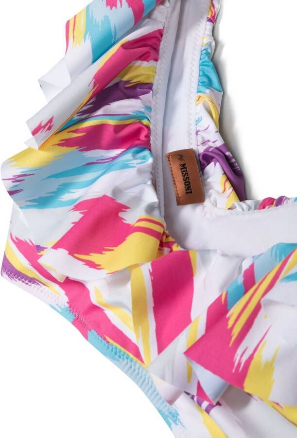 Missoni Kids Bikini met print Wit