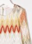 Missoni Kids Jurk met gedraaid patroon Beige - Thumbnail 3