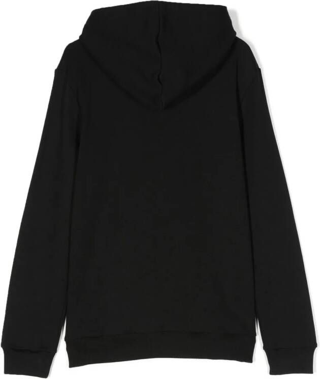 Missoni Kids Hoodie met geborduurd logo Zwart