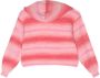 Missoni Kids logo-embroidered striped hoodie Roze - Thumbnail 1