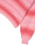 Missoni Kids logo-embroidered striped hoodie Roze - Thumbnail 2