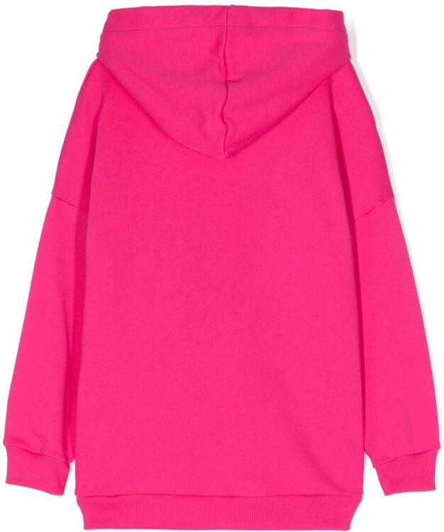 Missoni Kids Hoodie met logoprint Roze