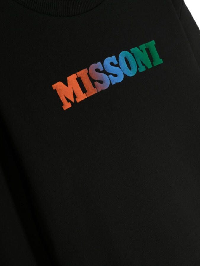 Missoni Kids Sweater met logo Zwart